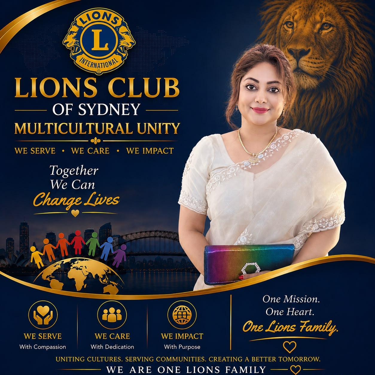 Indrilla Haque — Charter Member, Lions Club of Sydney Multicultural Unity