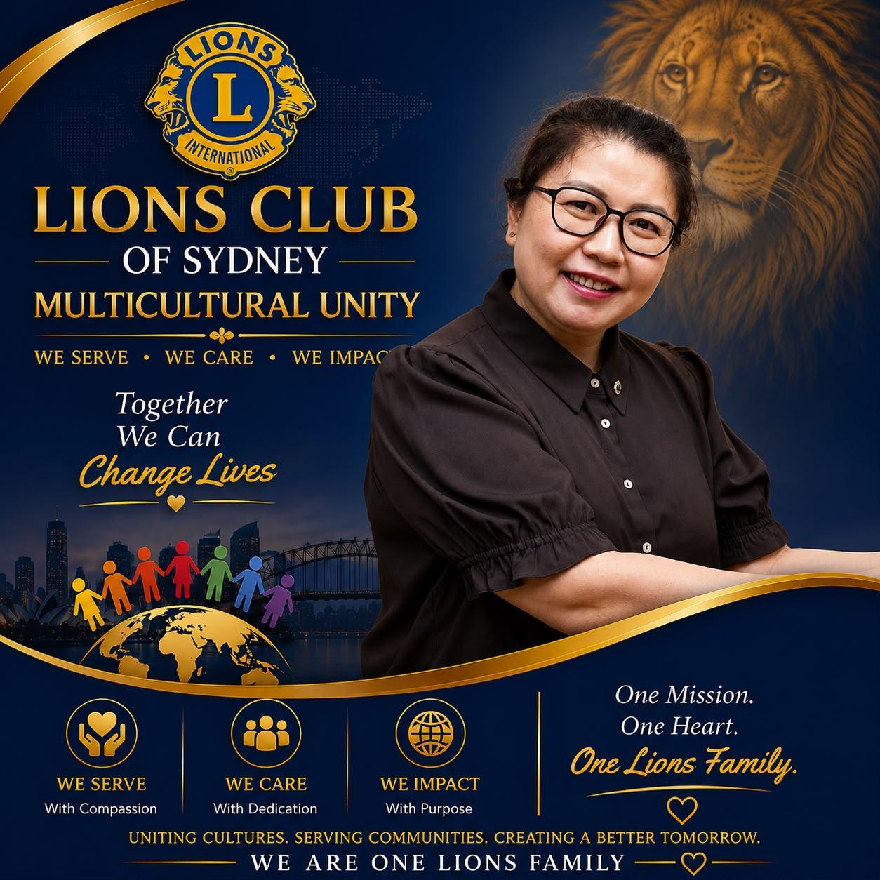 Solongo Batbileg — Charter Member, Lions Club of Sydney Multicultural Unity
